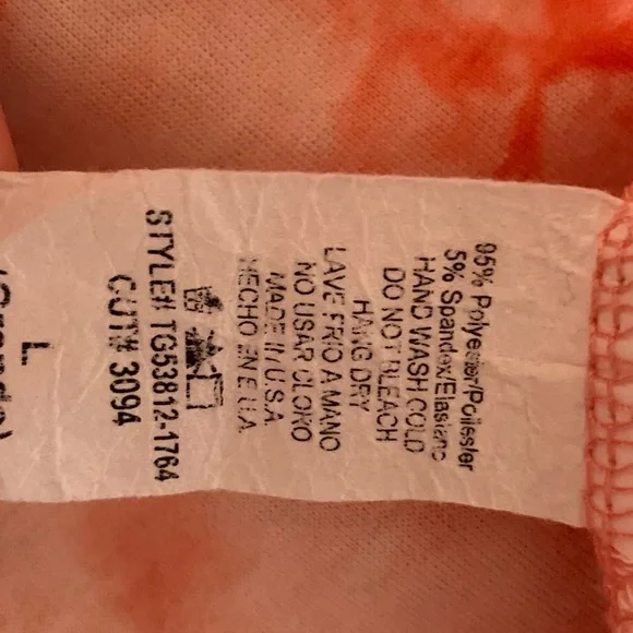 Tie Dye Cropped Top Long Sleeve - Picture 4 of 6